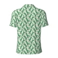 thumbnail image 3 of Xecao Dinosaurs on Roller Skater for Mens' Casual Short Sleeve Button-Down Polo Shirts for a Classic Golf Look, 3 of 9
