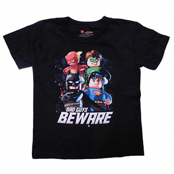 DC Comics Little Boys' "Bad Guys Beware" Tee S(4)