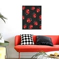 thumbnail image 4 of KLL Beautiful Red Ladybug Print Canvas Wall Art, Canvas Painting Prints Canvas Art Wall Decor Home Decoration for Living Room Bedroom Office, 4 of 6