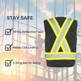 thumbnail image 6 of Ground Force  Mens Hi Vis Durable Polyester Safety Vest, Reflective Tape, Class 2 Orange (XL Chest 46-48), 6 of 7