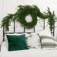 thumbnail image 5 of WKSCLPAI Christmas Garland, 6FT Christmas Norfolk Pine Garland,Realistic Cedar Garland Artificial Pine Cypress Vines,Greenery Garlands for Mantel Winter Holiday Party Xmas Indoor Decor, 5 of 7