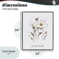 thumbnail image 4 of Stupell Industries Shabby Chic Pressed Flowers Renew Black Framed Giclee Art, 24 x 30, by Lettered and Lined, 4 of 8
