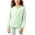 thumbnail image 6 of PIWHJQK Boys Girls Long Sleeve Casual Hooded Coat Solid Hooded Zip Up Jacket for Kids Sun Protection Kids Outwears, 6 of 6