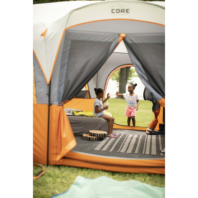 CORE® Equipment 6 Person with Screen Room Straight Wall Cabin Tent