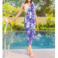 thumbnail image 3 of LA LEELA Beach Swimsuit Wrap Cover up Bikini Wraps Summer Sarong Swimwear Coverups for Women One Size Azure, Tropical, 3 of 5