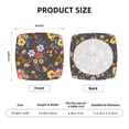 thumbnail image 6 of Gaeub Colorful Flowers with Butterfly Square Chair Seat Covers, Stretch Fitted Printed Chair Seat Cushion Cover for Kitchen, Office - One Size, 6 of 9