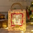 thumbnail image 3 of Christmas Snow Globe Lantern Musical Lighted Snow Globe Lantern Battery Powered Night Light Handbag Electric Snow Globe, 3 of 5