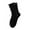 Black, variant on 6 Pairs Women's Casual Comfort Outdoor Wear Cotton Sport Breathable Long Solid Color Stack Socks