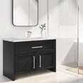 thumbnail image 7 of PARLOS Single Handle Waterfall Bathroom Faucet with Water Supply Lines,Polished Chrome, 7 of 7