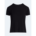 thumbnail image 5 of Joyspun Women’s Scoop Neck Sleepwear Modal Tee with Short Sleeves, Sizes S-3X, 5 of 5