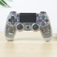 thumbnail image 3 of Controlador de joystick Gamepad inalámbrico compatible con Bluetooth para Sony PS4 (blanco claro), 3 of 6