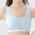 thumbnail image 3 of BULLPIANO 2PACK Big Girls' Sports Bra with Breathable Pads Teens Cotton Training Bras Yoga Fitness Workout, 3 of 7