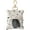 Gray, variant on Fringe Studio Canvas Waste Bag Dispenser, Gray, 4"H x 4"
