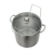 thumbnail image 5 of Mainstays Stainless Steel 21.5 Qt Multi-Use Water Bath Canner Tempered Glass Lid Silver, 5 of 8