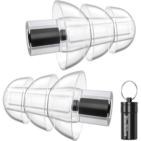 True High Fidelity Ear Plugs For Concerts [25Db Noise Reduction] Hearing Protection Concert Earplugs For Musicians And Noise Sensitivity Suit For Festivals Nightclubs And All Raves(Black)