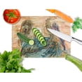 thumbnail image 2 of Caroline's Treasures Abstract Pelicans Glass Cutting Board Large, 2 of 2