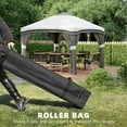 thumbnail image 4 of Patio Umbrellas Outsunny 10' x 10' Pop Up Canopy Tent with Netting, Instant Tents for Parties, Height Adjustable, with Wheeled Carry Bag and 4 Sand Bags for Outdoor, Garden, Patio, Gray,Market Umbrel, 4 of 9