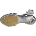 thumbnail image 4 of Lucky Top Girls F 32K Little Girls Rhinestone Heel Platform Dress Sandals Silver, 4 of 4