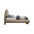 thumbnail image 6 of Meridian Furniture Madrid Taupe Velvet King Bed, 6 of 7