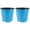 Blue, variant on 2pcs Round Bucket Thicken Plastic Flower Pots Tree Growing Bucket Garden Balcony Planters Pot (Blue, 5 Gallons Capacity)