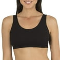 thumbnail image 3 of Fruit of the Loom Women's Tank Style Cotton Sports Bra, 3-Pack, Style-9012, 3 of 5