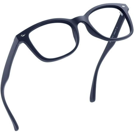 LifeArt Blue Light Blocking Glasses, Anti Eyestrain, Computer Reading Glasses, Gaming Glasses, TV Glasses for Women Men, Anti Glare (Blue, +0.75 Magnification)