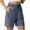 Navy, variant on Womens Shorts Slim Fit Suit Style Mid Waisted Design Fashion Casual Slimming Effect Dressy Shorts Elegant Comfortable for Summer Daily and Work Wear,Black S