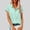Mint Green, variant on BRGZLK Women's Cotton Linen Shirt Summer Trendy Solid Color Lightweight Breathable Short Sleeve Button Down Business Casual Dressy Tops 2026 Gold M