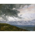 thumbnail image 2 of Johan Christian Dahl 18x15 Black Ornate Wood Framed Double Matted Museum Art Print Titled - Storm Clouds (1835), 2 of 5