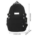 thumbnail image 3 of Ediodpoh Large Capacity Schoolbag For Female Middle School Students Shoulder Bag With Compartment For Computer And Books Khaki, 3 of 9