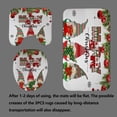 thumbnail image 4 of 4PCS Christmas Shower Curtain Sets with Rugs, Waterproof Fabric Shower Curtain, Patchwork Red Plaid Xmas Tree Black Deer Moose Reindeer Wildlife Cabin Hunting Snowflake Winter Bathroom Decor, 4 of 7