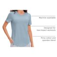 thumbnail image 4 of Remera CRZ YOGA de Algodón Pima Cuello Redondo Suave Azul M, 4 of 4