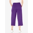 thumbnail image 2 of Woman Within Plus Size Petite Sport-Knit Pull-On Capri Pants, 2 of 6