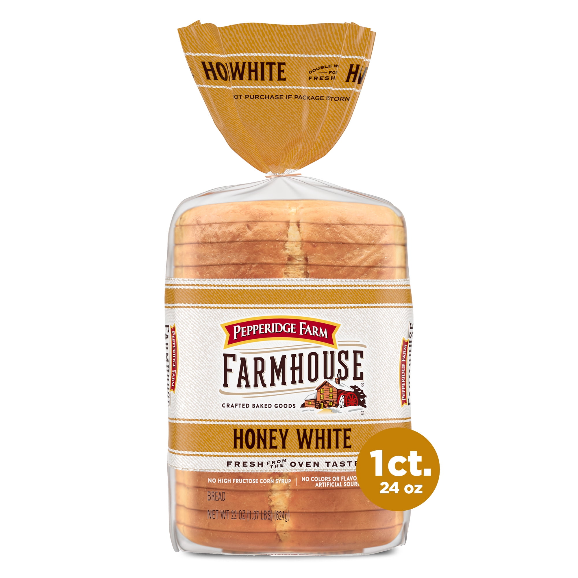 Pepperidge Farm Farmhouse Honey White Bread, 22 oz Loaf
