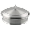 thumbnail image 3 of Mayur Export Vaisselle de Communion en Acier Inoxydable 5 Plateaux de Service de Vin Sacré avec Couvercle & 3 Assiettes à Pain Empilables avec Couvercle - (Mat), 3 of 5