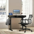 thumbnail image 2 of SHW Claire 40 Inch Height Adjustable Electric Standing Desk with Storage Space and Drawer, Rustic Brown, 2 of 13
