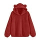 thumbnail image 3 of Ropa para chicas adolescentes,Suéter de pijama para mujer, manga larga con bolsillo, suave forro polar, ropa de estar en casa cómoda, sopatenor, 3 of 9