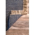 thumbnail image 3 of nuLOOM Flatweave Natural Fiber Fenella Area Rug, 4' x 6', Blue, 3 of 4