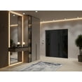 thumbnail image 5 of Front Exterior Prehung Steel Door / Ronex 1033 Teak / 2 Side Exterior Windows Sidelites/ Entry Metal Modern Painted W14+36+14" x H80" Right hand Inswing, 5 of 5