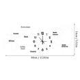 thumbnail image 3 of Binwennn Cooking Timers for Kitchen Dog World Map Wall Clock Home Bedroom Wall Personality Wall Clock, 3 of 7