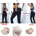 thumbnail image 4 of BIMEI One-piece Seamless 3D Butt Lifter Padded Panties Hip Enhancer Underwear Control Briefs,Beige,XL, 4 of 6
