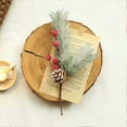 thumbnail image 5 of Hometravel Red Berry Cuttings, Artificial Fruit Sprigs for Christmas Decor, Realistic Greenery Stems for Wreath and Tree Arrangement, 5 of 7