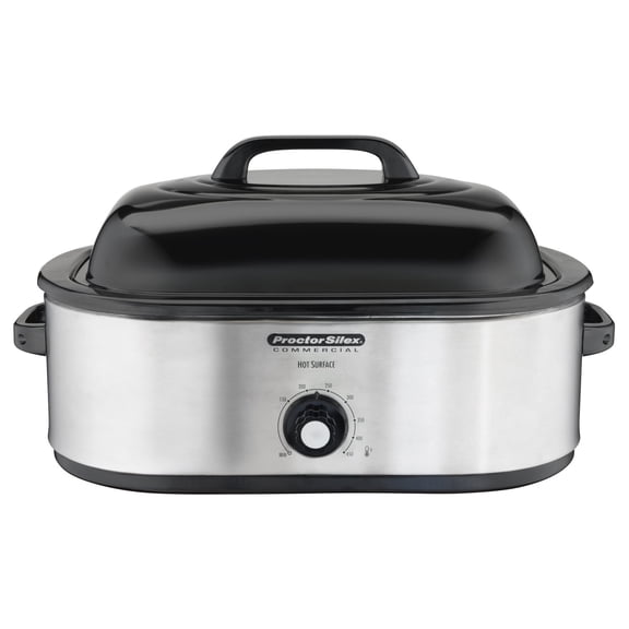 Commercial 18 Quart Roaster Oven, Food Warmer, Stainless Steel (32920)