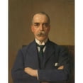 thumbnail image 3 of Jan Veth 12x14 Black Modern Framed Museum Art Print Titled - Portrait of Isaac De Bruijn (1872-1953) (1922), 3 of 5