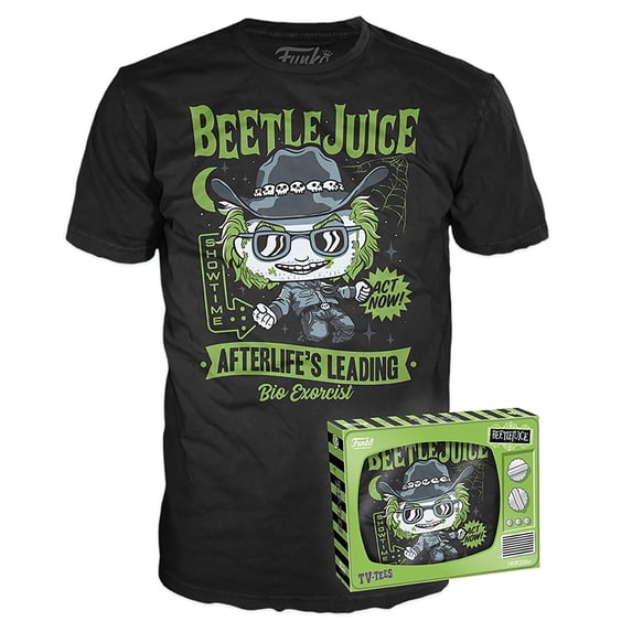 Funko POP! Tees TV Beetlejuice (Cowboy Ad) Shirt Size XL