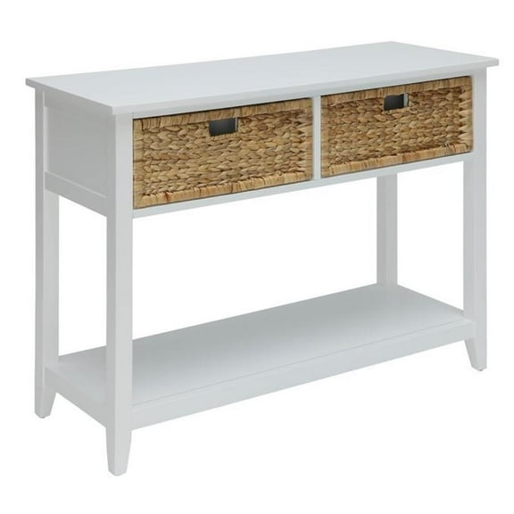 Bowery Hill Console Table in White