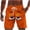 Orange, variant on Purcolt Mens Cartoon Swim Trunks Elastic Waist Drawstring Summer Short Funny Novelty Outdoor Beach Board Shorts