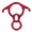 Red, variant on Suodoka Aluminium Alloy 40KN Pulling Force Ox Horn Shaped 8 Descender Gear for Rock Climbing Rigging Plate Safety Belay Device Equipment (6.69 inches / 17 cm) Blue