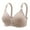 Grey, variant on khonts,Women's Front Snap Closure Support Bras Wireless Adjustable Strap Bra Breathable Push up Bralettes Beige 40