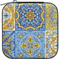 thumbnail image 2 of Coolnut Talavera Ceramic Folk Tile Travel Jewelry Box Small Portable Jewelry Case for Ring Earring Necklace Jewellery Organizer Storage for Women Girls Women Gifts, 2 of 7
